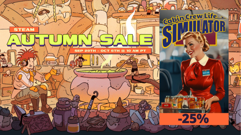 Cabin Crew Life Simulator Now Available with Exclusive Steam Autumn Sale Discount