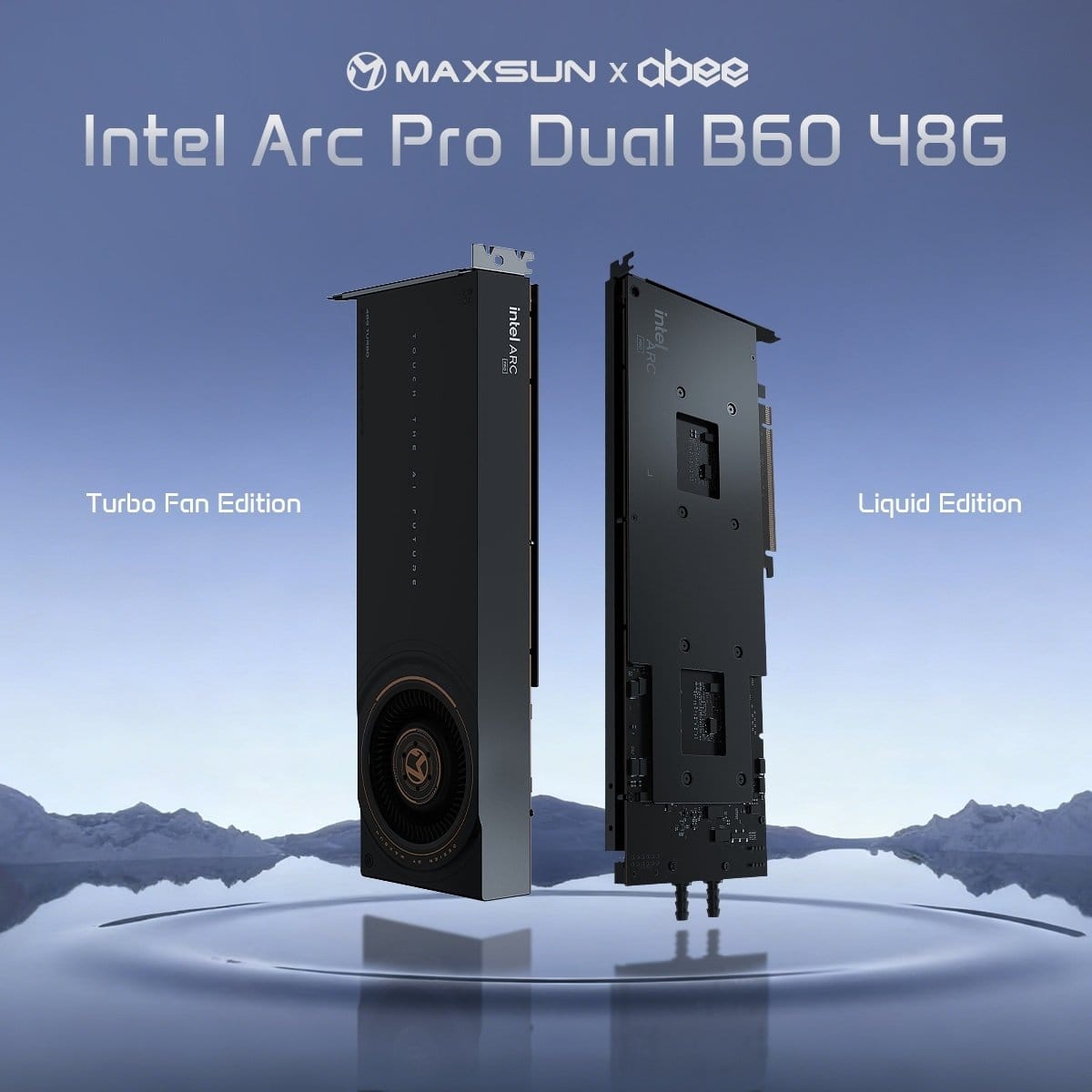 MaxSun Unveils Single-Slot, Liquid-Cooled Intel Arc B60 48GB with Abee's Solution