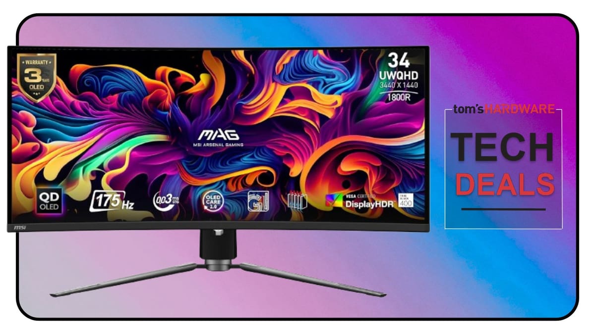 MSI's MAG 341CQP QD-OLED Gaming Monitor Now Available for Only $649.99 - Early Prime Day Deal