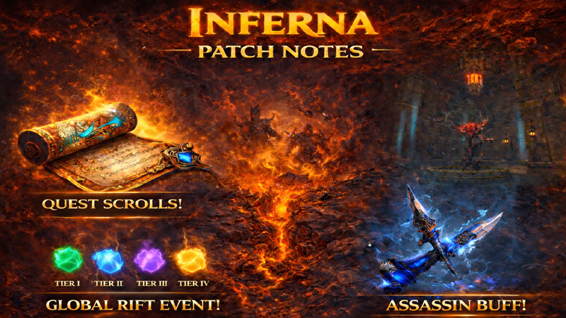 Inferna New Release - Free‑to‑Play Update & Features (January 31, 2026)