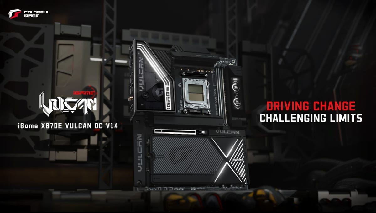 Colorful Launches Its Flagship iGame X870E VULCAN OC Motherboard - Record‑Breaking AMD Ryzen 7 9800X3D 7.33548 GHz
