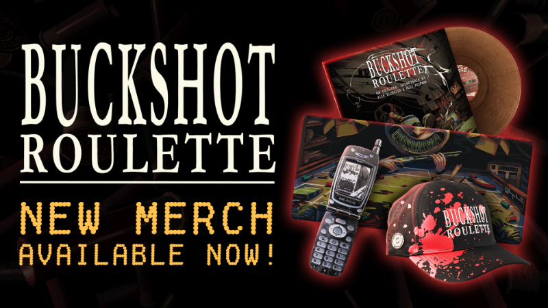 Buckshot Roulette New Release: Exclusive Merch Drop, 12" Vinyl Soundtrack & More
