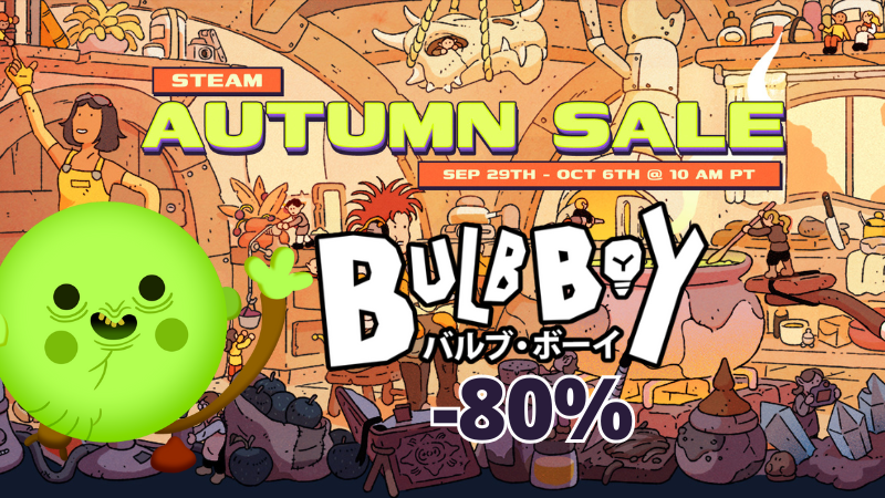 Bulb Boy: 80% Off Steam Autumn Sale and Upcoming Sequel