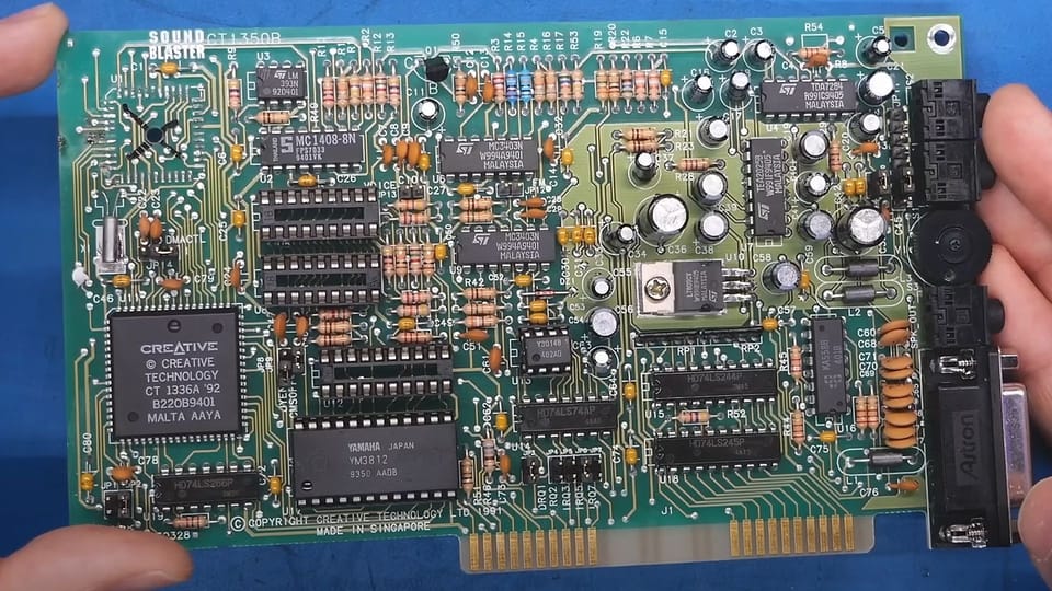 Sound Blaster 2.0 ISA Card Revived by Enthusiast