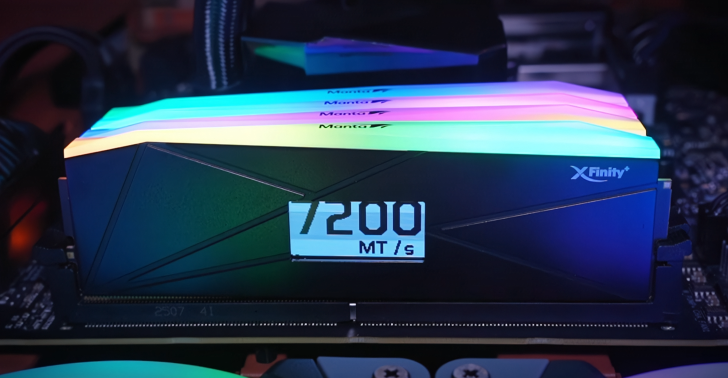 V-Color Introduces XFinity+ DDR5 Memory with Built-in OLED Display