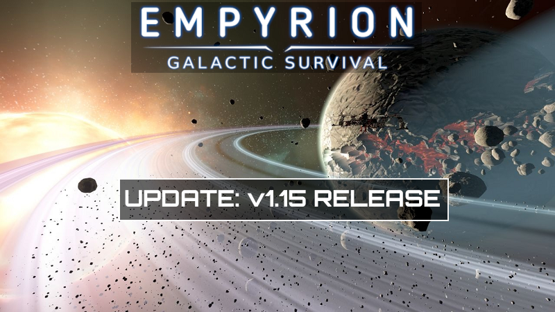 Empyrion - Galactic Survival: Update 1.15 Launch Press Release